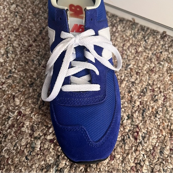 New Balance Blue Retro Sneakers White Logo Women’s - Picture 7 of 7